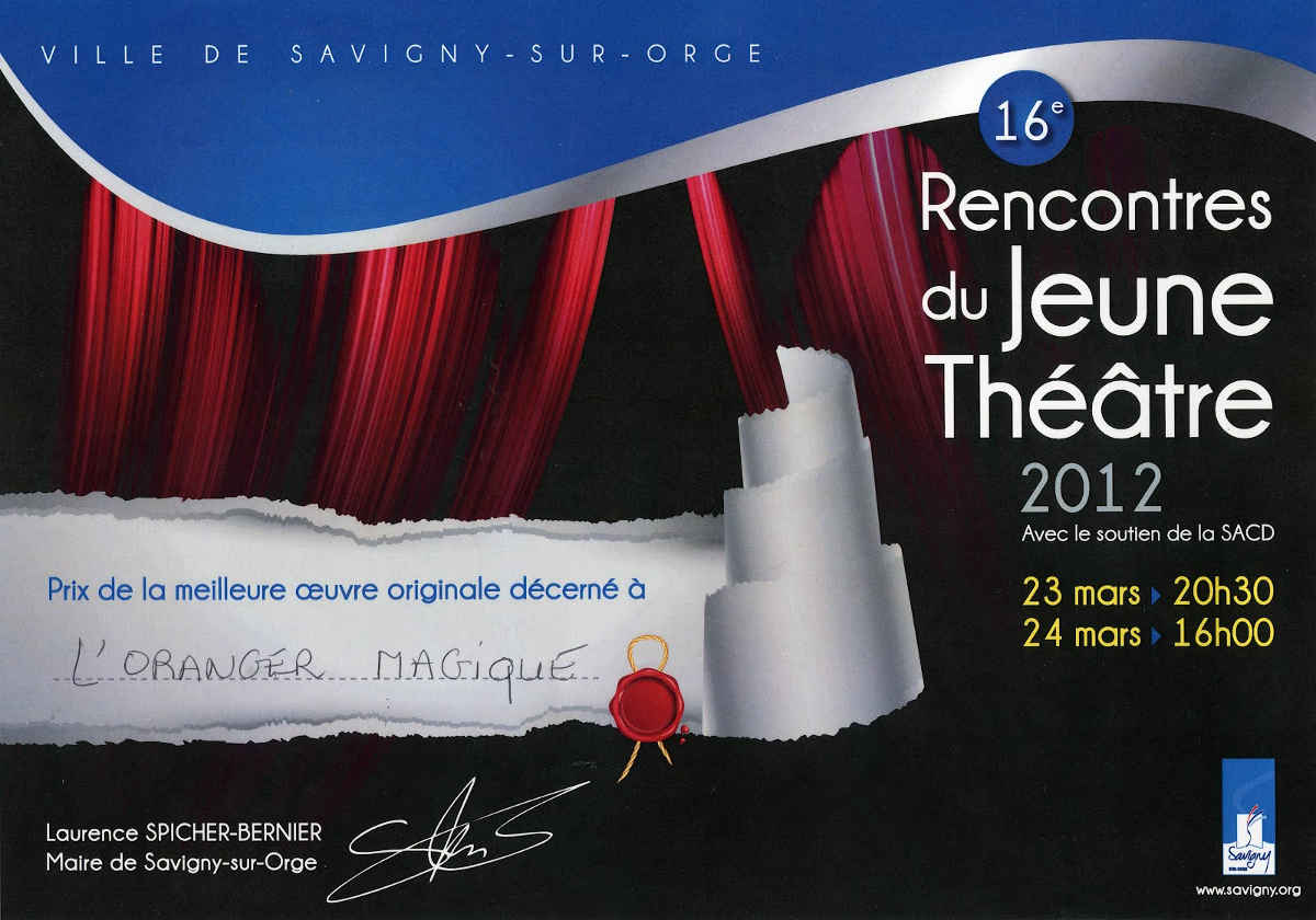 Elma Et L'Oranger Magique Prix De La Meilleure Oeuvre Originale En 2012